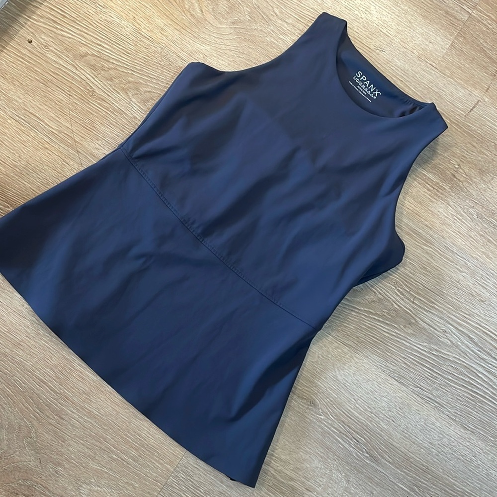 Spanks tank top with flared bottom